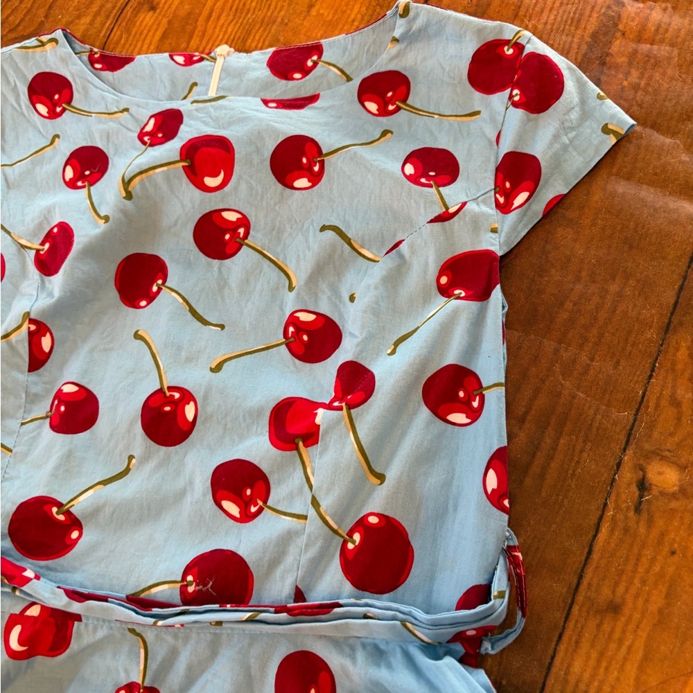 Retro Vibes Cherry Print Dress - Picture 3 of 5